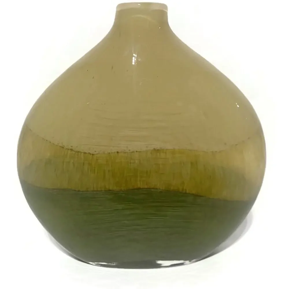 Kohl's Monterey Avocado Blown Glass Vase 8